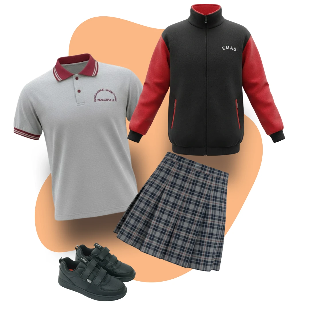 Uniforme escolar oficial para niñas de 1° a 8° básico